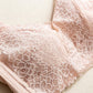 Wireless Elegant Plus Size Minimizer Tank Top Lace Mulberry Silk Bras [SKBR0054]
