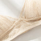 Wireless Romantic Breathable Triangle Lace Mulberry Silk Bras [SKBR0020]