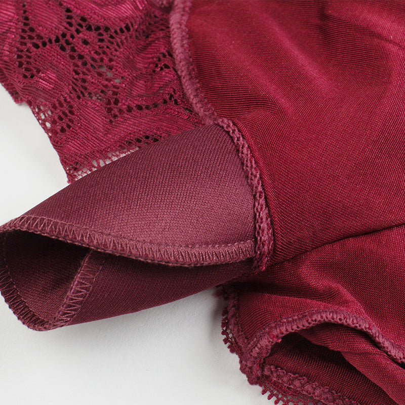 Wireless Elegant Minimizer Tank Top Lace Mulberry Silk Bras [SKBR0026]