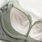 Wireless Elegant Gathered 3/4 Cup Lace Mulberry Silk Bras [SKBR0003]