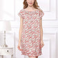 16Momme Pure Mulberry Silk Sweet Mini Printing Sleepshirt [SKSH0037]
