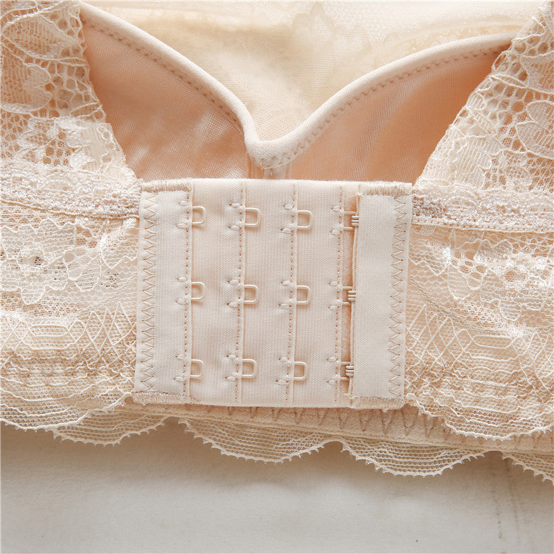 Wireless Elegant Anti Emptied Tube Top Lace Mulberry Silk Bras [SKBR0022]