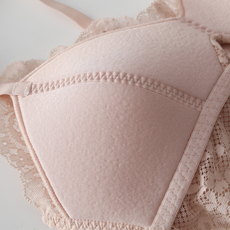 Wireless Sexy Sport Anti Emptied Tank Top Lace Mulberry Silk Bras [SKBR0034]