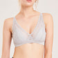 Wireless Romantic Breathable Triangle Lace Mulberry Silk Bras [SKBR0018]