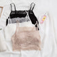 Wireless Elegant Anti Emptied Tank Top Lace Mulberry Silk Bras [SKBR0049]