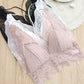 Wireless Romantic Breathable Triangle Lace Mulberry Silk Bras [SKBR0065]
