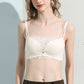 Wireless Elegant Gathered Tank Top Lace Mulberry Silk Bras [SKBR0063]