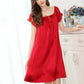 16Momme Pure Mulberry Silk Sweet above Knee Lace Sleepshirt [SKSH0040]