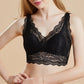 Wireless Sexy Gathered Tank Top Lace Mulberry Silk Bras [SKBR0015]