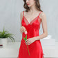 19Momme Pure Mulberry Silk Sexy Above Knee Lace Sleepshirt [SKSH0016]