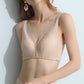 Wireless Elegant Gathered Tank Top Lace Mulberry Silk Bras [SKBR0056]