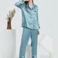 16Momme Pure Mulberry Silk Long Sleeves Notch Collar Pajamas Set [SKPA0007]
