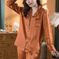 16Momme Pure Mulberry Silk Long Sleeves Notch Collar Pajamas Set [SKPA0019]