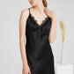 16Momme Pure Mulberry Silk Sexy Mini Lace Sleepshirt [SKSH0006]