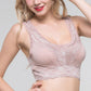 Wireless Sexy Plus Size,Anti Emptied Tank Top Lace Mulberry Silk Bras [SKBR0016]