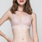 Wireless Romantic Breathable Triangle Lace Mulberry Silk Bras [SKBR0001]