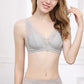 Wireless Romantic Breathable Triangle Lace Mulberry Silk Bras [SKBR0041]