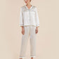 19Momme Pure Mulberry Silk Long Sleeves Notch Collar Pajamas Set [SKPA0013]