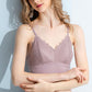 Wireless Sexy Anti Emptied Tank Top Lace Mulberry Silk Bras [SKBR0030]