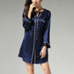 16Momme Pure Mulberry Silk Sexy Mini Button Sleepshirt [SKSH0041]