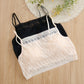 Wireless Simple Anti Emptied Tube Top Lace Mulberry Silk Bras [SKBR0072]