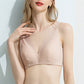 Wireless Elegant Seamless Breathable Triangle Mulberry Silk Bras [SKBR0043]