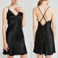 16Momme Pure Mulberry Silk Sexy Mini Lace Sleepshirt [SKSH0006]