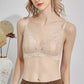 Wireless Sexy Minimizer 3/4 Cup Lace Mulberry Silk Bras [SKBR0047]