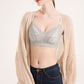 Wireless Elegant Plus Size Minimizer Tank Top Lace Mulberry Silk Bras [SKBR0054]