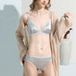 Wireless Romantic Seamless Triangle Mulberry Silk Bras [SKBR0061]