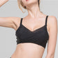 Wireless Sexy Gathered Full Cup Lace Mulberry Silk Bras [SKBR0035]