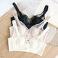 Wireless Sexy Minimizer Tube Top Lace Mulberry Silk Bras [SKBR0069]