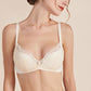 Wireless Sexy Gathered 3/4 Cup Lace Mulberry Silk Bras [SKBR0029]