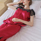19Momme Pure Mulberry Silk Short Sleeves Round Collar Lace Pajamas Set [SKPA0014]