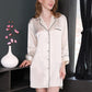 16Momme Pure Mulberry Silk Sweet Mini Button Sleepshirt [SKSH0051]