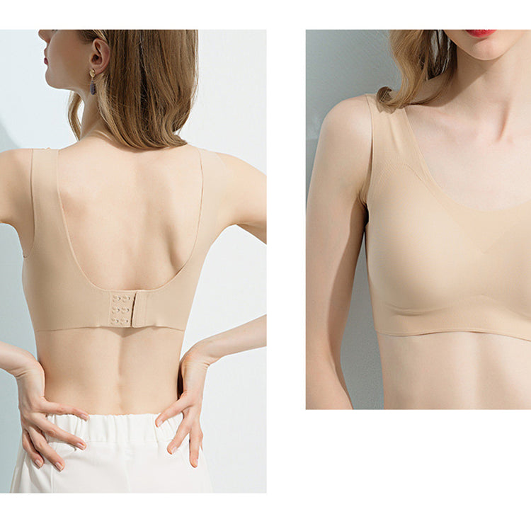Wireless Simple Seamless Tank Top Mulberry Silk Bras [SKBR0044]