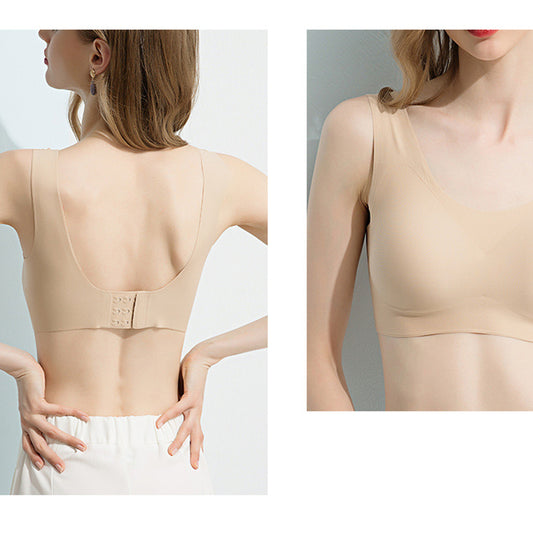 Wireless Simple Seamless Tank Top Mulberry Silk Bras [SKBR0044]
