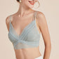 Wireless Sexy Breathable Triangle Lace Mulberry Silk Bras [SKBR0004]