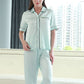19Momme Pure Mulberry Silk Short Sleeves Notch Collar Pajamas Set [SKPA0021]