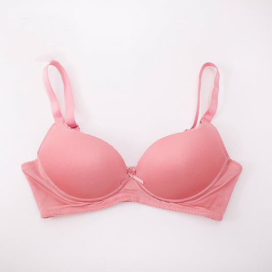 Wireless Simple Seamless 1/2 Cup Mulberry Silk Bras [SKBR0037]
