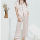 16Momme Pure Mulberry Silk Short Sleeves Notch Collar Pajamas Set [SKPA0011]