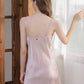 16Momme Pure Mulberry Silk Long Sleeves Elegant Lace Nightgown [SKGO0010]