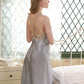 19Momme Pure Mulberry Silk Sexy Maxi Lace Sleepshirt [SKSH0021]