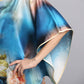 16Momme Pure Mulberry Silk Elegant Mini Printing Sleepshirt [SKSH0052]