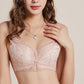 Wireless Sexy Gathered 3/4 Cup Lace Mulberry Silk Bras [SKBR0025]