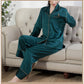 19Momme Pure Mulberry Silk Long Sleeves Notch Collar Pajamas Set [SKPA0003]