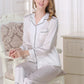 16Momme Pure Mulberry Silk Long Sleeves Notch Collar Pajamas Set [SKPA0027]