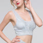 Wireless Sexy Plus Size,Anti Emptied Tank Top Lace Mulberry Silk Bras [SKBR0016]