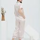16Momme Pure Mulberry Silk Short Sleeves Notch Collar Pajamas Set [SKPA0011]