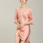 16Momme Pure Mulberry Silk Elegant Above Knee Lace Sleepshirt [SKSH0057]